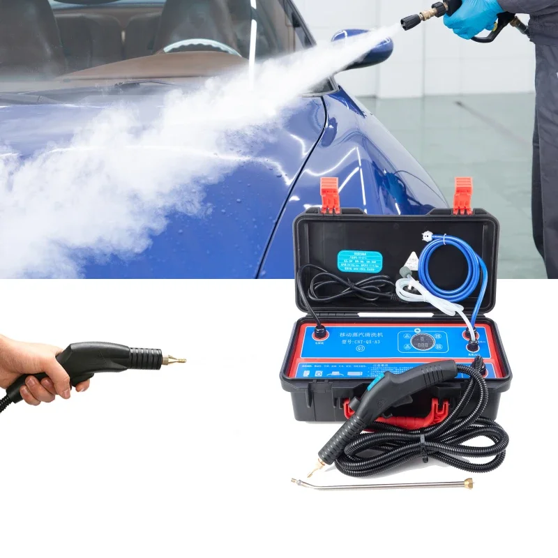 3500W powerful  car wash machine commercial steam cleaning machine portable pressure steam cleaner