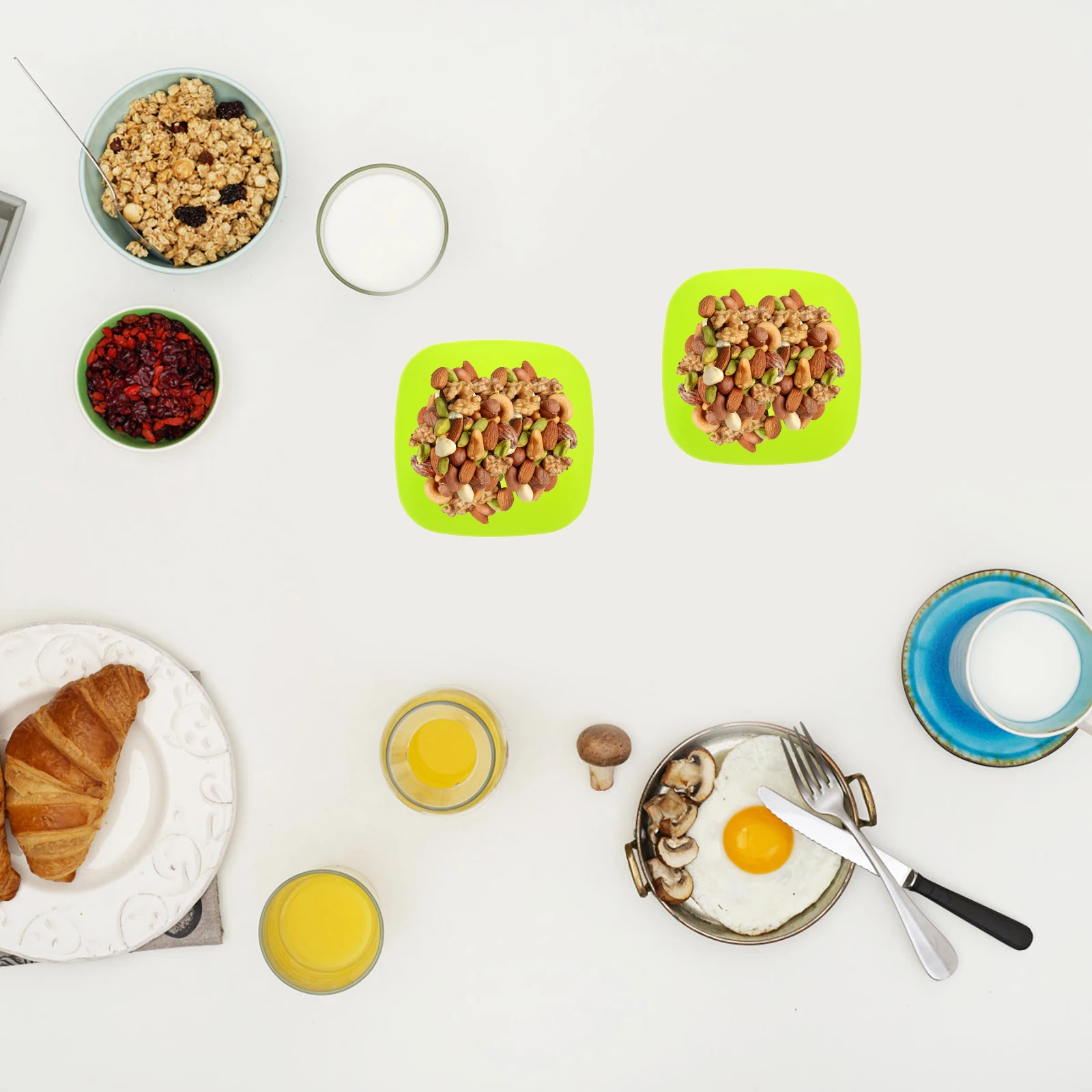 

10pcs Plastic Snack Bowls Multipurpose Fruit Serving Bowl For Party Appetizer Salad Candy Dessert Cereal Chip Tray Plastic