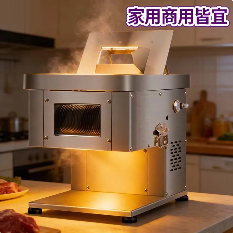 

Новая ручная мясорезка из нержавеющей стали для коммерческого использования, мини-слайсер для дома, резак для мясных полосок, машина для нарезки курицы