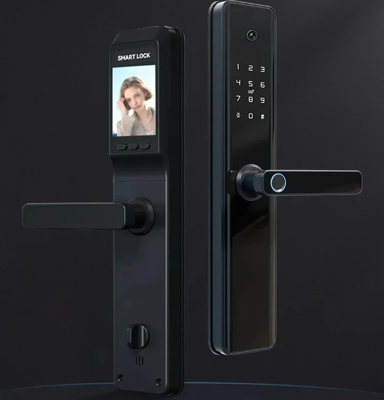 Open with One Grip Fingerprint Lock Apartment Home Security Door Electronic Combination Lock Engineering Lock