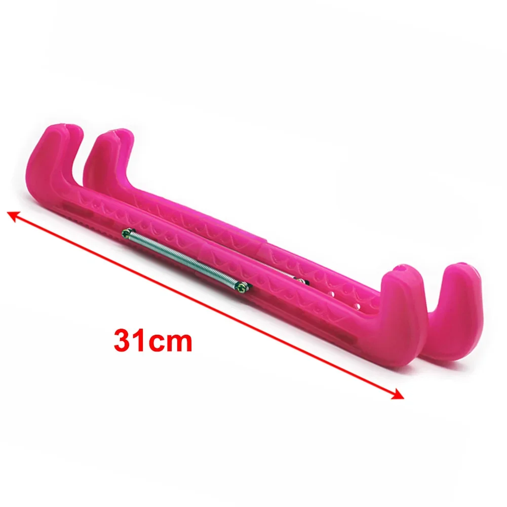 High Quality Skates Cover Ice Skate 1 Pair Approx.31cm Plastic Adjustable Protective Hockey Skates Ice Skate Guards