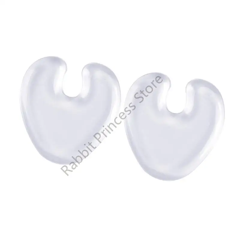 BX0F وسائد هلامية لاصقة لمقدمة القدم طبقة مخملية غير قابلة للانزلاق مريحة عند الارتداء لفترة طويلة للنساء أثناء الوقوف أو المشي