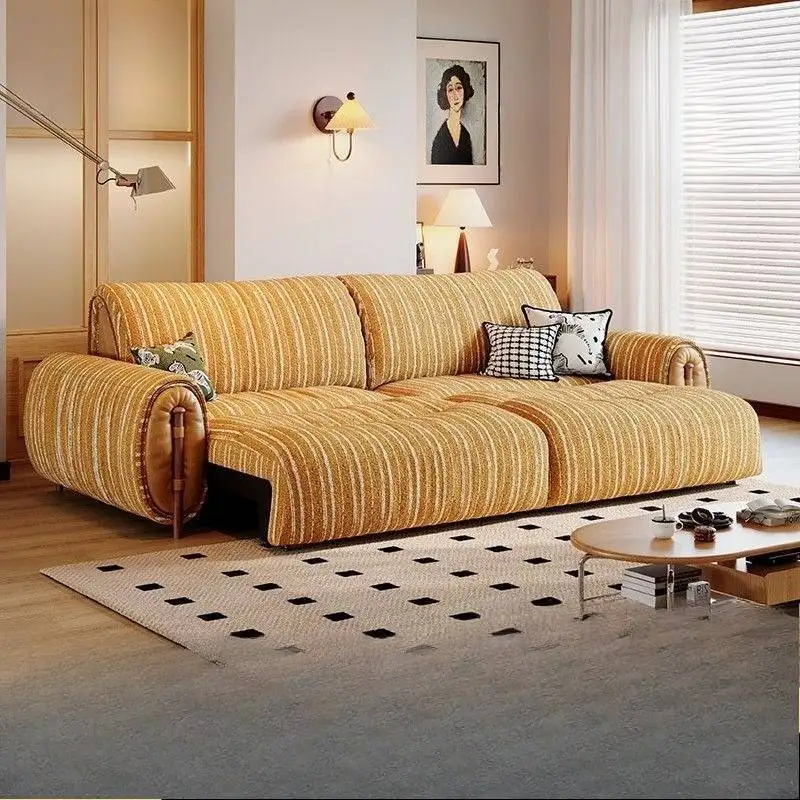 

Orange Stripes Electric Recliner Sofa Minimalist Apartments Electric Recliner Sofa Lazy Luxury Woonkamerbanken Furniture Home