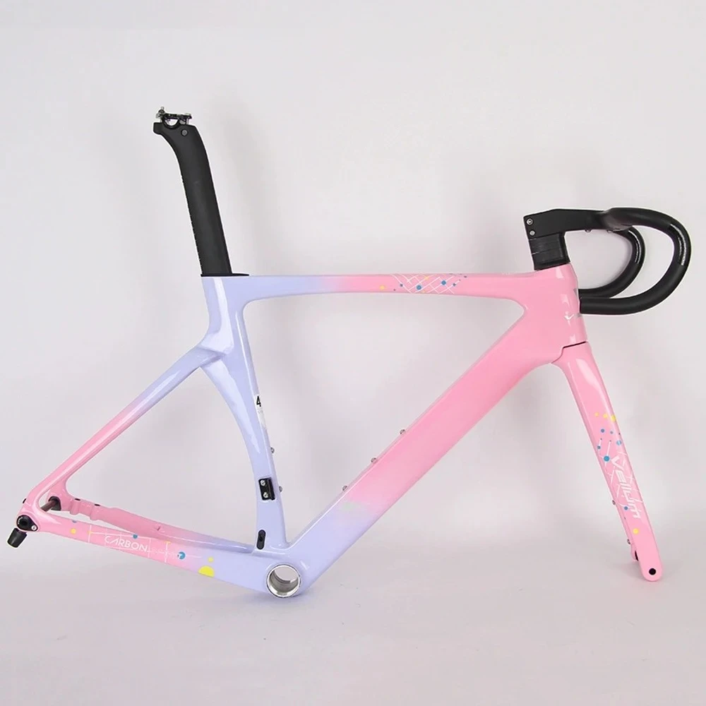 2026 sell Carbon Fiber Bicycle Frame with Concealed Internal Wiring & Disc Brake for Road Riding & BMX Factory Price