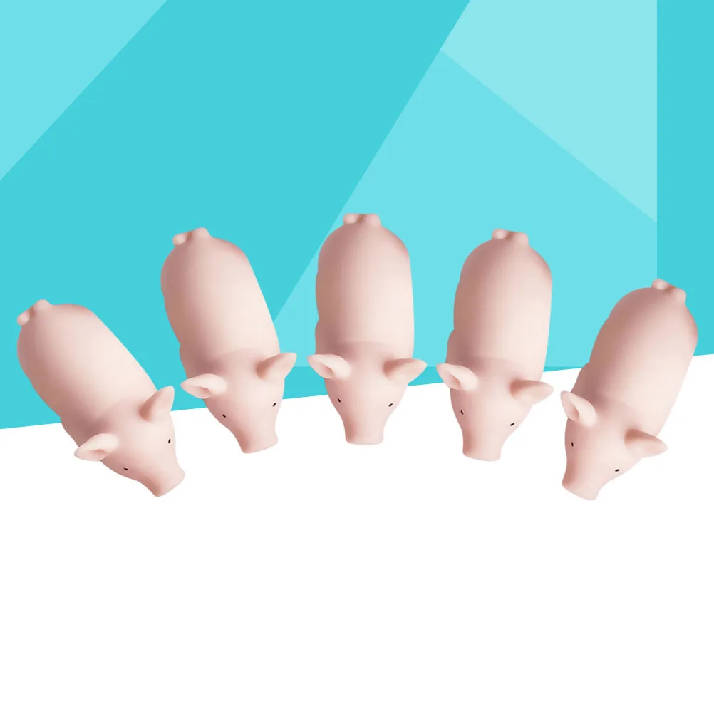 

5Pcs Mini Squeeze Pig Stress Reliever Cute Sound Vent Relaxation Fun Anti Anxiety Tool for Adults Kids Mini Squeeze Pig