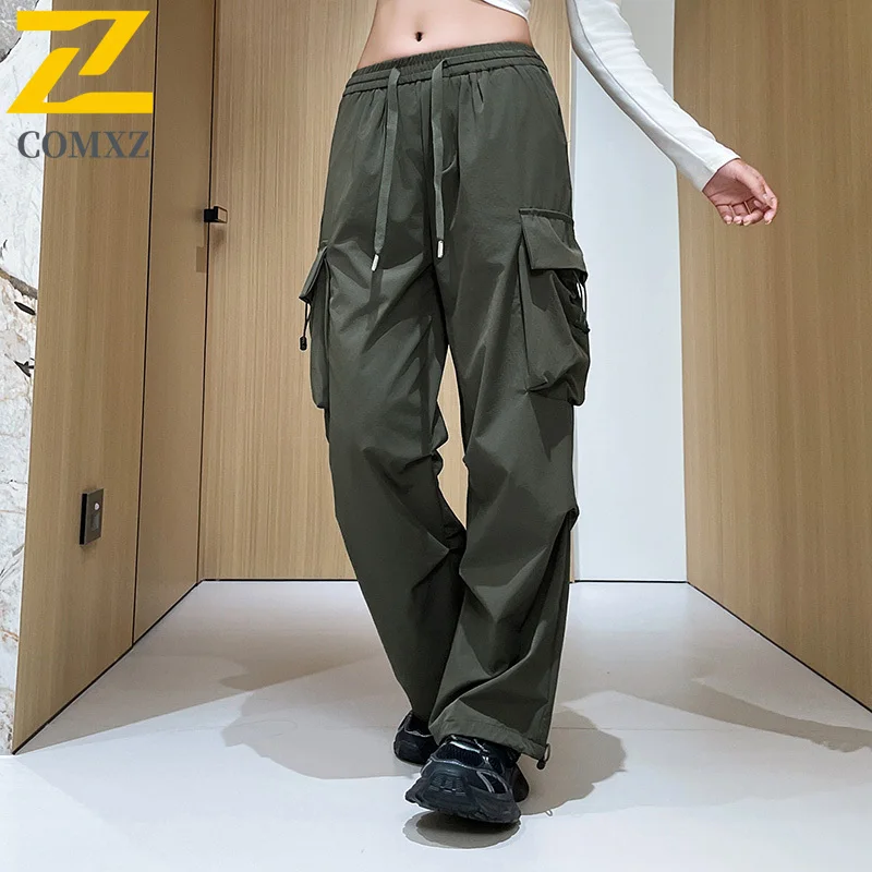 

Men's Tactical Cargo Pants Ice Silk Summer Quick Dry Waterproof Windproof Loose Fit Outdoor Hiking Streetwear Sports Trousers