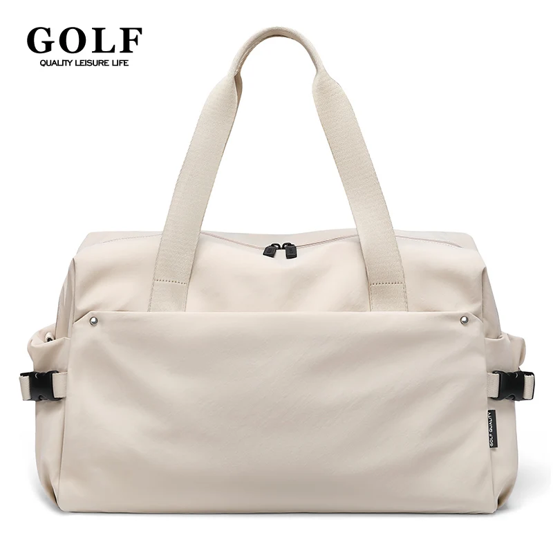 GOLF Women Travelling Bag Foldable Travel Shoulder Waterproof Gym Duffle Bag with Shoe Compartment Carry on Luggage Light Weight