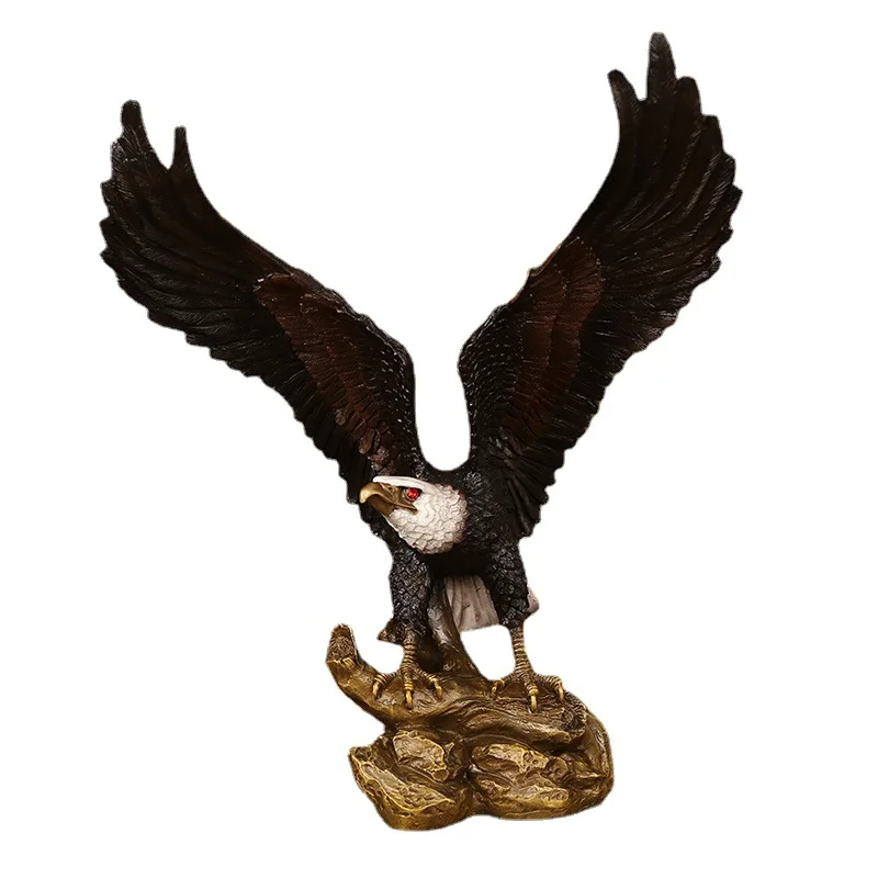 Original Copper Eagle Ornaments Handmade Decorative  Symbolize Grand Plans Blessing Gifts Home Accessories