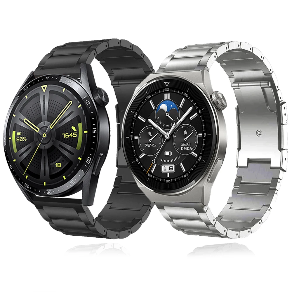 

Ремешок титановый металлический для HUAWEI Watch GT 2 GT3 Pro 42 мм 46 мм, браслет для Huawei Watch 3 Pro new Buds / GT Runner