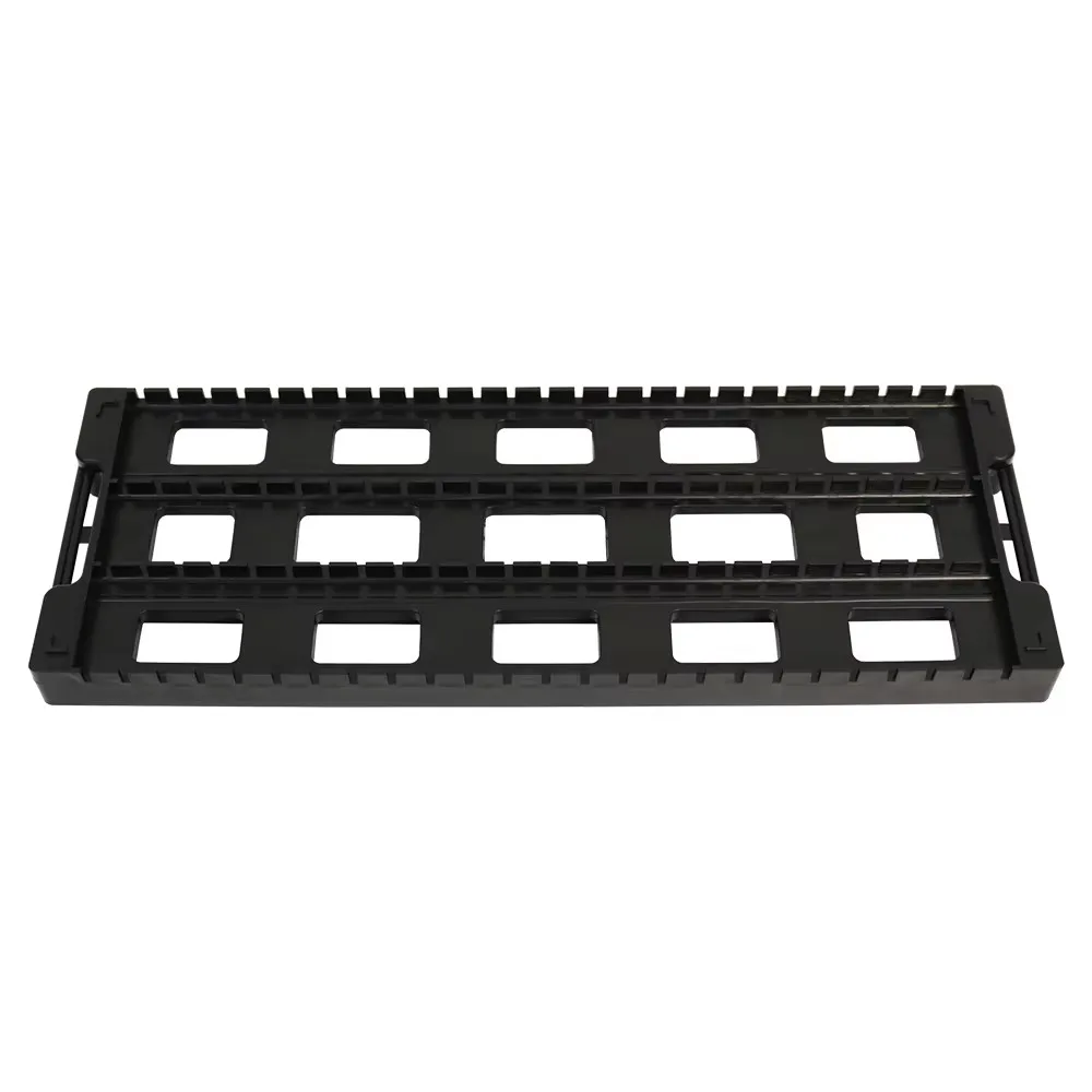 PCB Drying Rack Storage Stand 430X160X30mm Black Antistatic Conductive Tray  H-shape Anti-static Plastic Black Tray