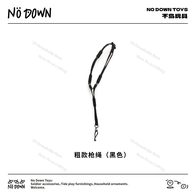 3/2mm 폭 1/12 인형 병사 소총 일체형 총줄 장난감 액세서리 미니 군용 스트랩 6인치 액션 피규어 장면 장식용