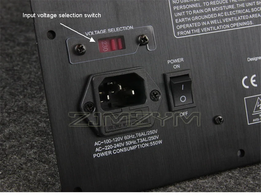 RF-350 Subwoofer-Verstärkerplatine, Kinofieber, hohe Leistung, integrierter Patch mit direkter Einfügung, Prozess-Klangqualität, 120–240 VAC – Detail 3