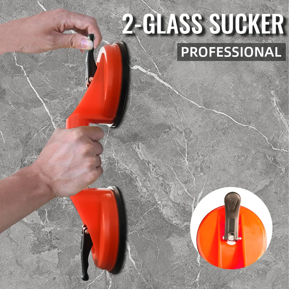 New Glass Lifting Suction Cups Heavy Duty Vacuum ABS Handle Holder for Lift Floor Tile Auto Car Windshield Repair Hand Tools