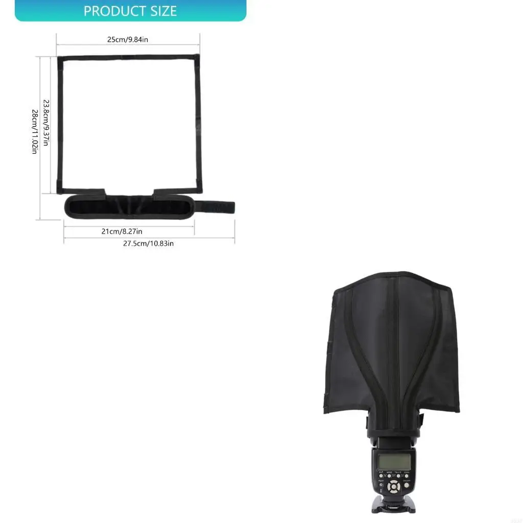 95AF Camera Flash Light Diffuser Panel External Mount Soft Light Enhancer For Professional Photography