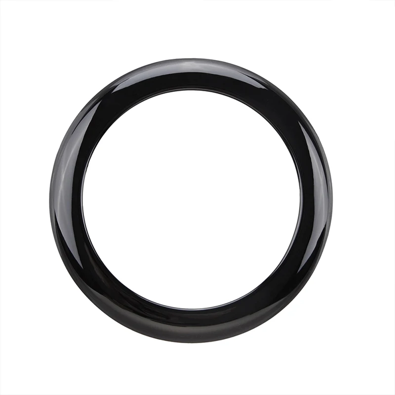 Rear Emblem Ring Cover Gloss Black For BMW 1 Series F20 F21 2011-2017 2018 2019 Self-adhesive Badge Surround Trim Accessories