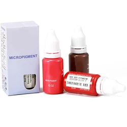 15 ml Permanent Make-Up tinte Farbe Natürliche Augenbraue Lippen Farbstoff Tattoo Tinte Microblading Pigmente Für Körper Schönheit Tattoo Kunst Liefert