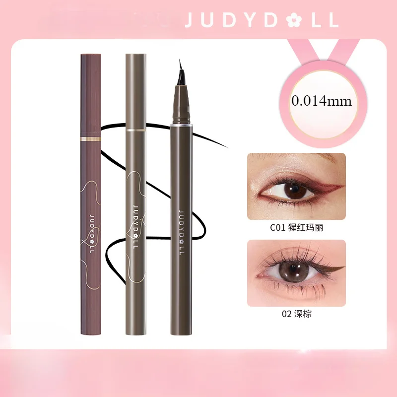 

New Judydoll Orange Precise eyeliner Liquid Pen Extremely fine, fast drying, long-lasting, non smudging 0.014mm eyeliner Pen