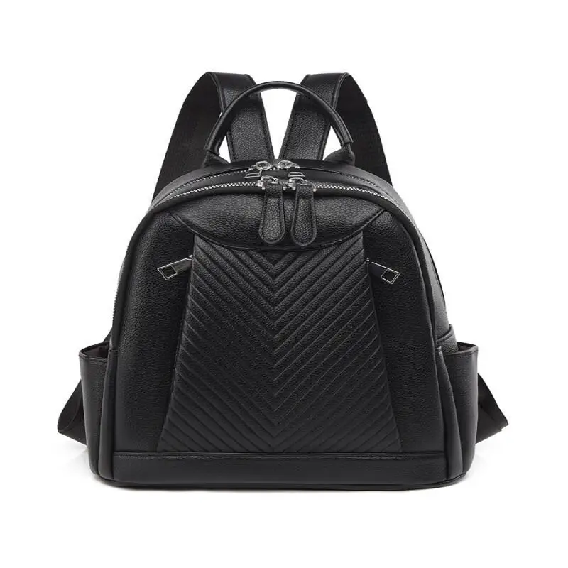 

Fashionable New Pu Leather Backpack, Large Capacity, Multifunctional, Student Backpack, Crossbody Bag, Handbag, Shoulder Bag