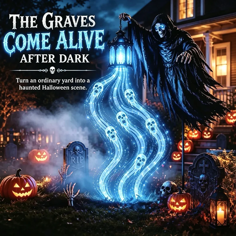 Solar Grim Reaper LED Garden Stake 2