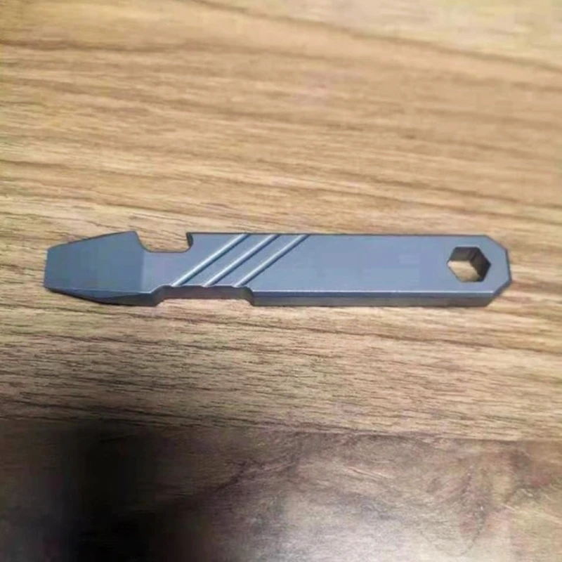 Titaniumlegering Koevoeten Flesopener Inbussleutel Outdoor Survival Tools