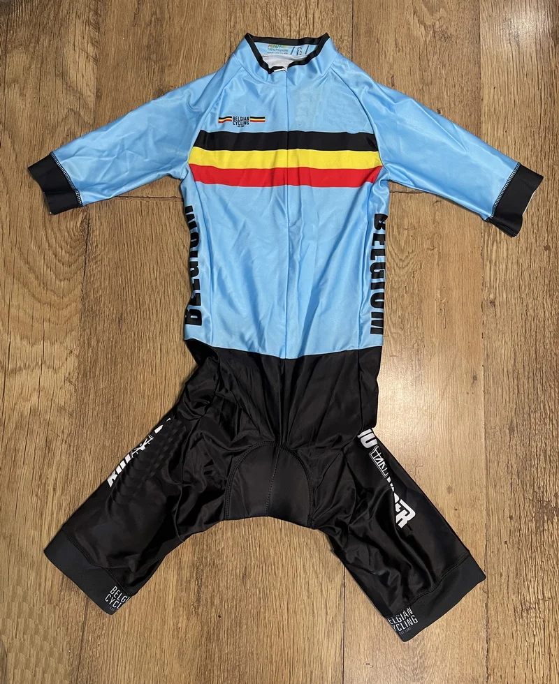 LASER CUT Skinsuit BELGIUM NATIONAL TEAM Bodysuit SHORT Cycling Jersey Bike Bicycle Clothing Maillot Ropa Ciclismo