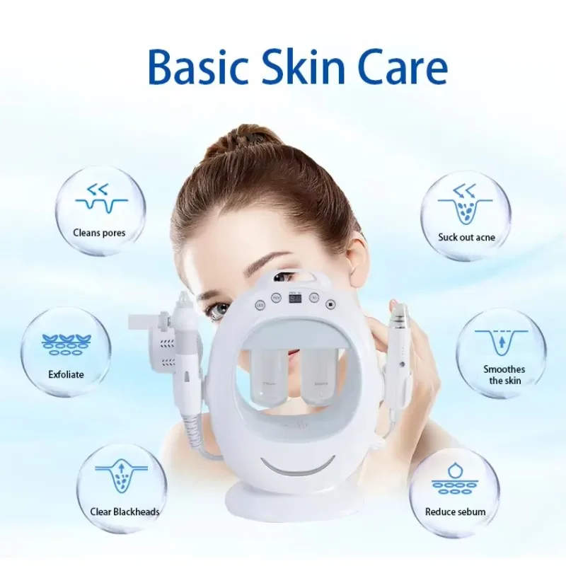 YTYINHome Use Portable 3 In 1 Moisturizing Spray Vacuum Blackhead Remover Small Bubble Microdermabrasion Hine