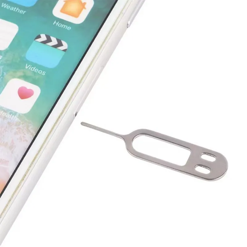 20-100pcs Funny Smile Metal Universal Sim Card Tray Pin Ejecting Removal Needle Opener Ejector For Mobile Phone