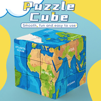 Magic Cube 3x3x3 3D UV map Color painting Fun Stress Relief Puzzle Professional Smooth Speed Game Children's Toys Gifts