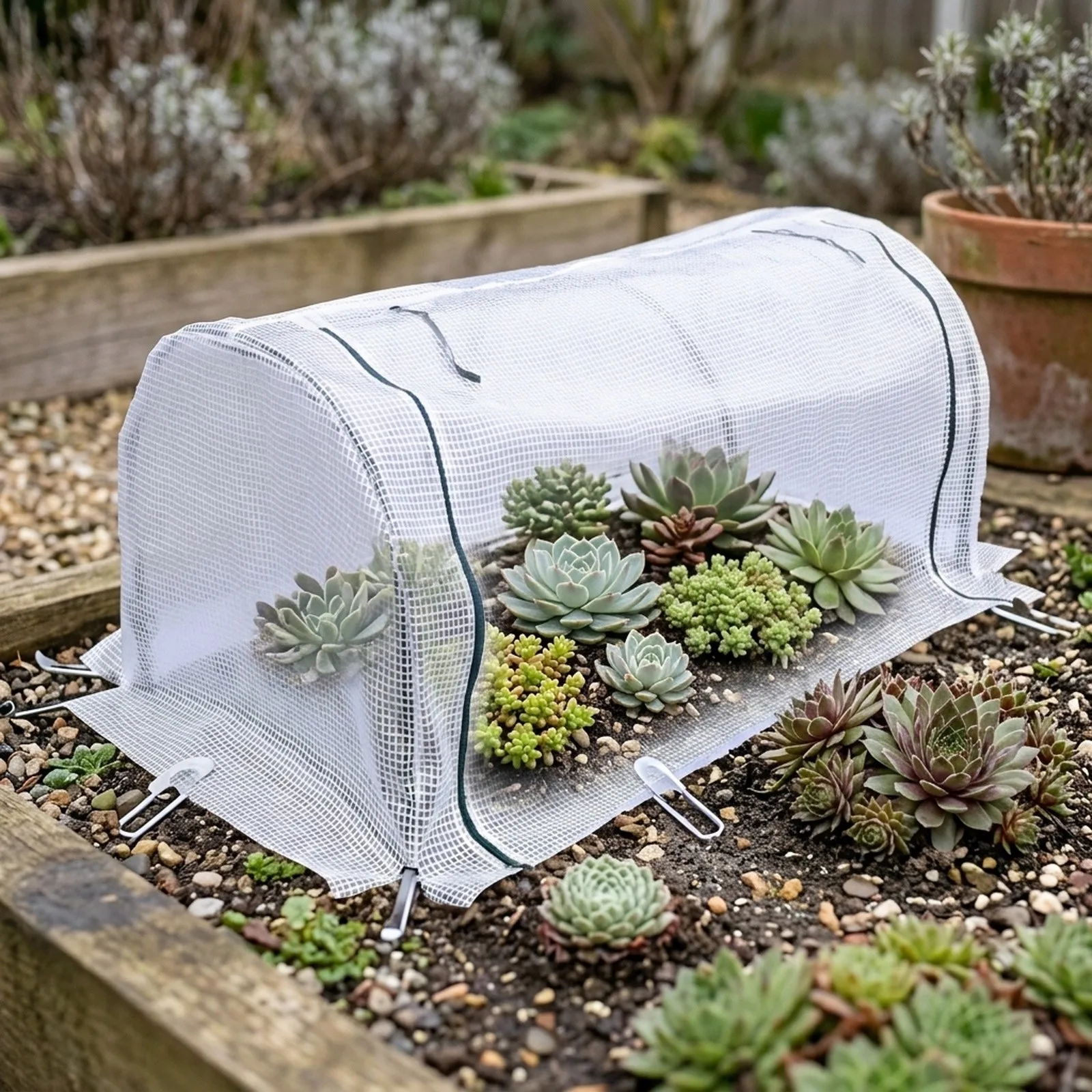 Warm And Cold for proof Greenhouse for growbox for weather-resistant 120*60*50 Cm for succulent Cover Spacious Design 120*60*50