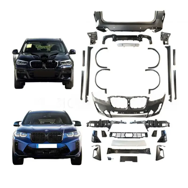 New Arrival Car Bumper 2022+ Side Skirt Fender Flare Rear Diffuser Bodykit For Bmw X3 G01 Upgrade To Mt Mtech Body Kit