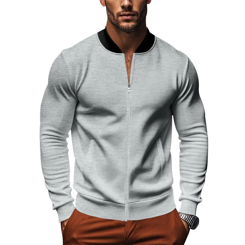 

2026 Spring Autumn Men's American Style Casual Jackets Breathable Sports Outwear Male Fashion Streetwear Jacket Zipper Coats Man