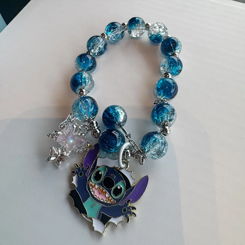 Anime Lilo und Stitch Cartoon Bild Kristall Armband Niedlichen Koreanischen Schmuck Freund Student Armband Dekoration Weihnachten Geschenke