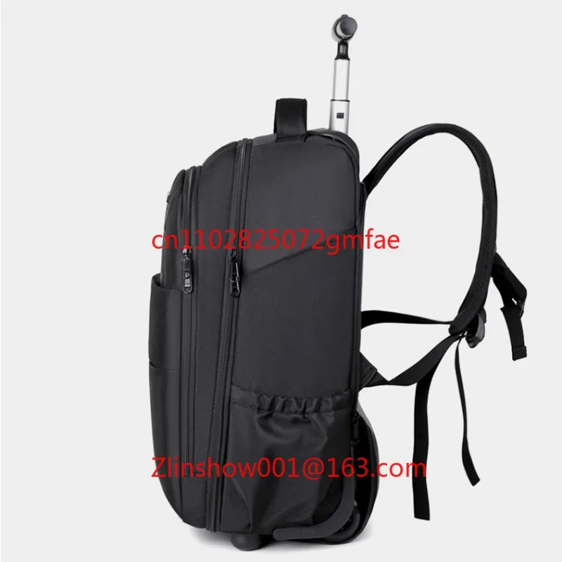 SBS Zipper Trolley Vacuum Backpack Schoolbag Oxford Waterproof Laptop Backpack Travel Bag with Wheels