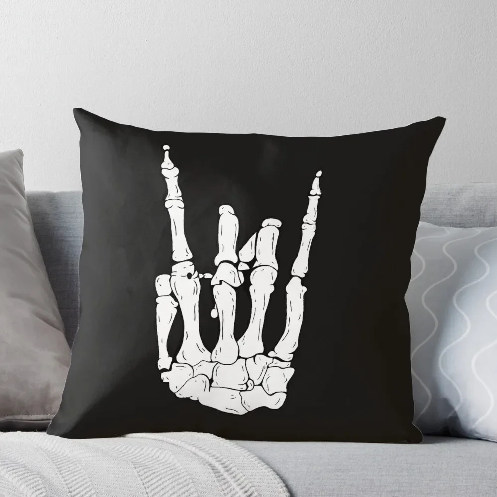 

Skeleton Rocker Hand Throw Pillow Luxury Cushion Cover christmas ornaments 2024