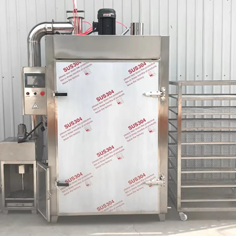 Customized Multifunctional Food Smoking Machine Integrated Drying Cooking Smoking Baking For Sausage Bacon Duck Chicken Fish