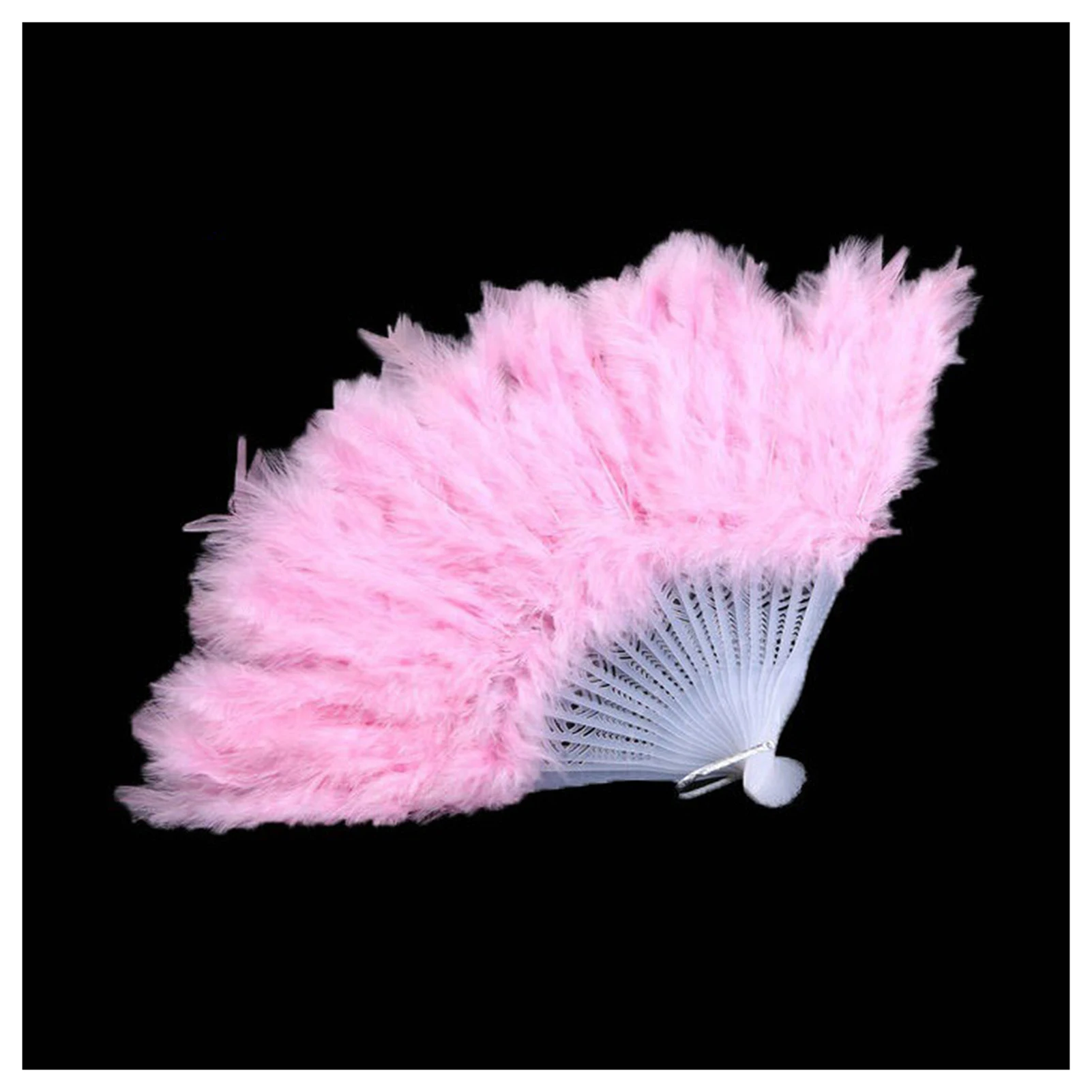 Flapper Folding Handheld Fan Bride Handheld Non-Folding Fans Performance Prop for Costume Dancing Show