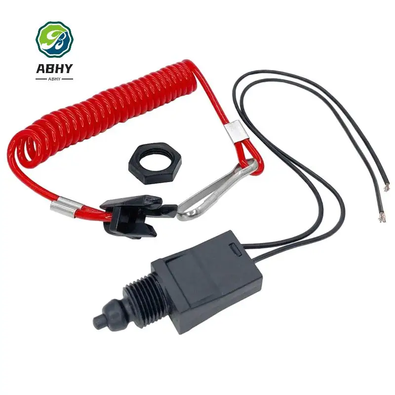 

ABHY-1 PCS Safety Kill Switch & Lanyard Replacement Accessories For OMC Johnson Evinrude Sierra Replace 585134 432230 MP28870