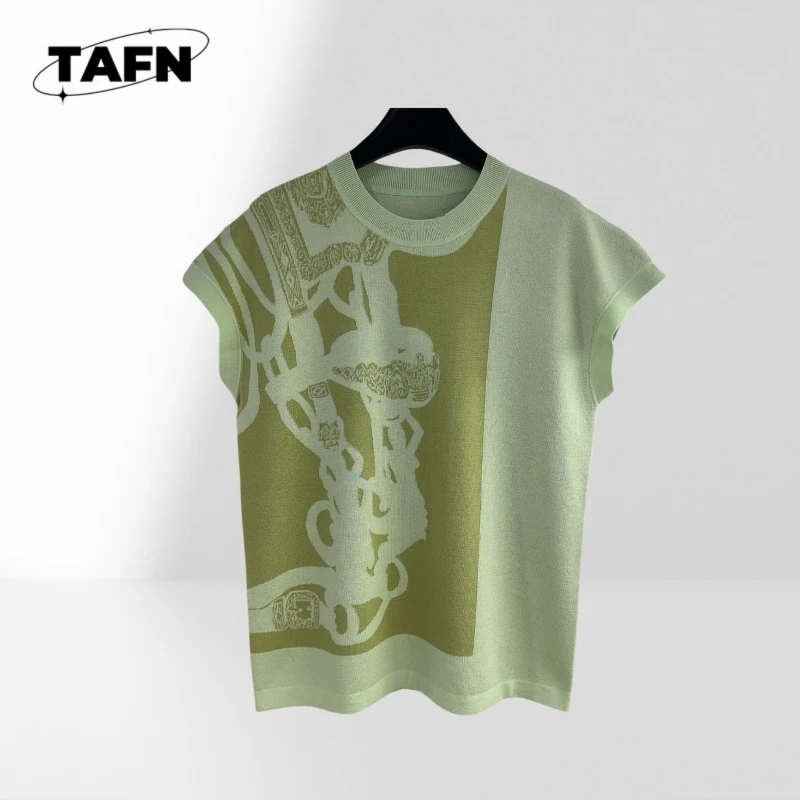 25 Early Spring Popular Advanced Texture Beautiful Comfortable T-shirt Loose Slimming Boutique Fashion  A25015