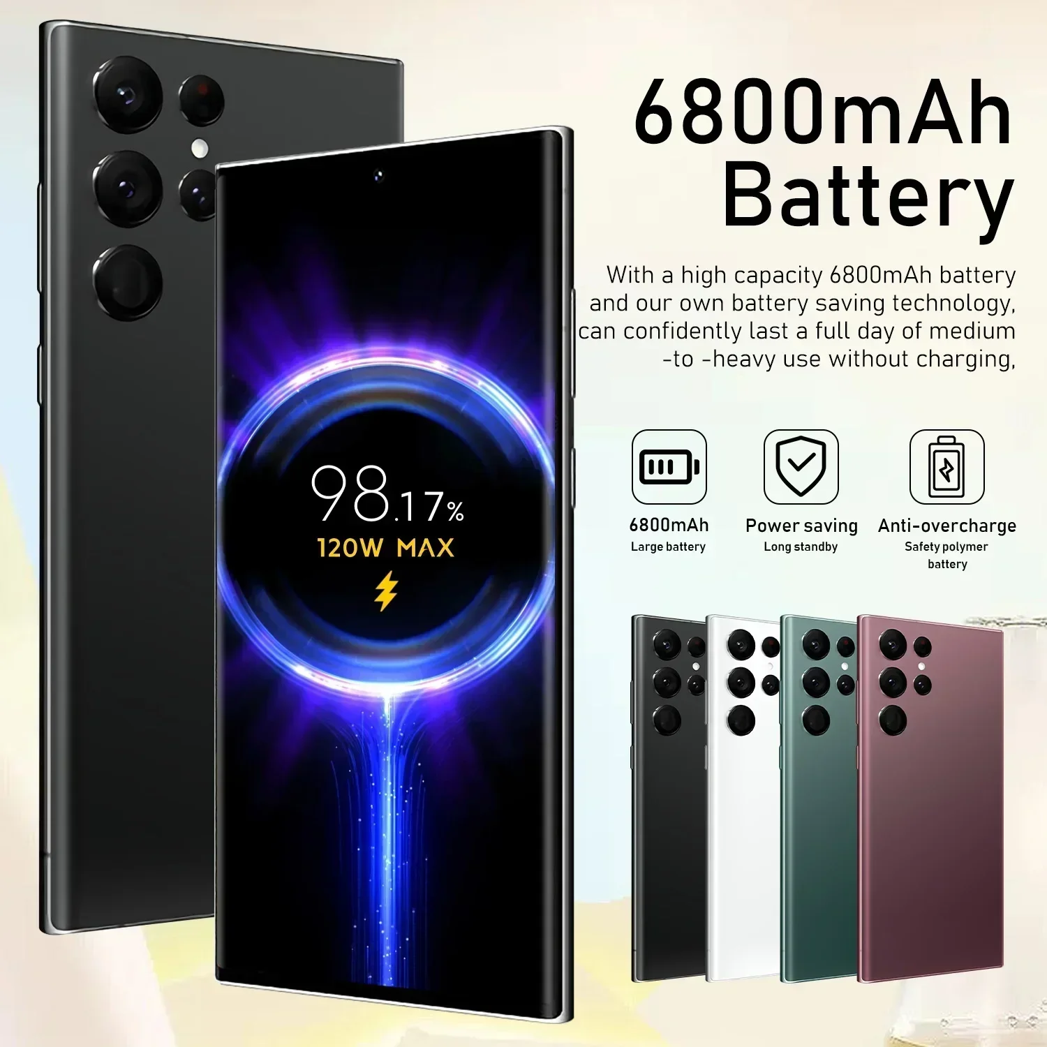 Wersja globalna S24 ultra + 16G + 1TB telefon 7.3 cal telefon z systemem Android 32MP + 64MP 6800mAh 5G smartfon 10 rdzeniowa maszyna odblokowująca