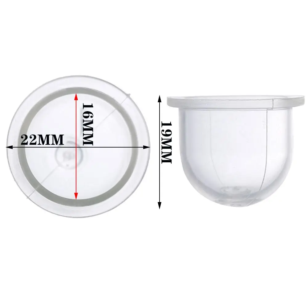 10 قطعة أداة لمبة شفافة بيضاء محو المكربن النفط فقاعة مضخة الوقود مناشير المتقلب المكربن التمهيدي #5