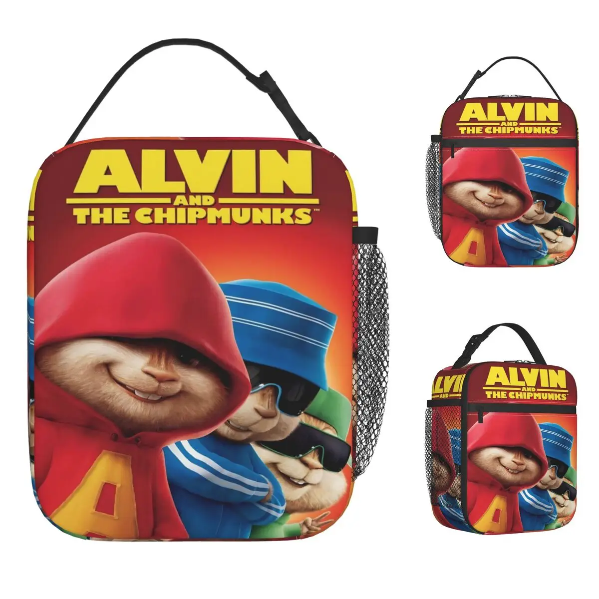 صناديق الغداء المعزولة ألفين والسنجاب اكسسوارات تخزين صندوق طعام السببية الحرارية برودة بينتو صندوق للعمل