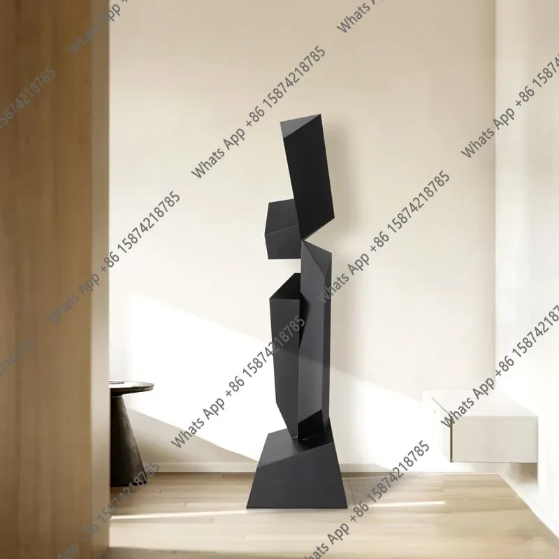 

M40 Abstract Wood Carving Floor Ornament Hotel Staircase Decoration Entrance Soft Decoration Large Sculpture Art Installation