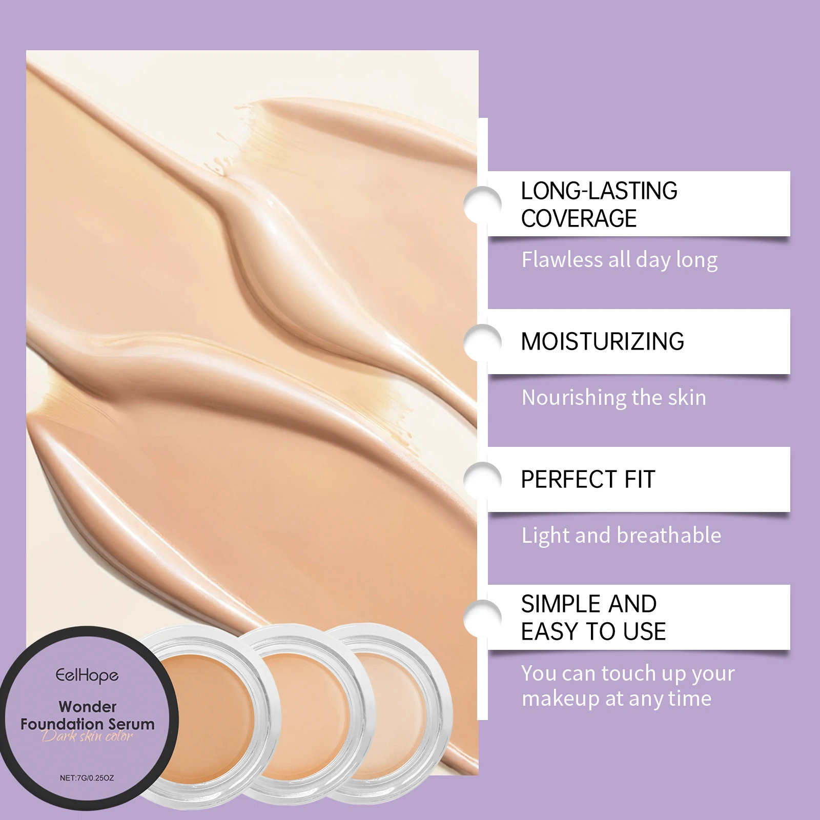 Correttore idratante Illumina le occhiaie Vegan Cruelty Free Paraben For Aspetto naturale Lacrime le occhiaie sotto