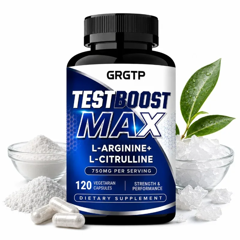 120 Capsules L-Arginine & L-Citrulline Male Enhancing Supplement for Reproductive Health Natural Energizer Supporting Energy
