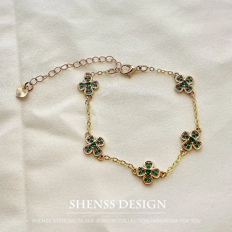 Copper Plated 14k Zircon Bracelet