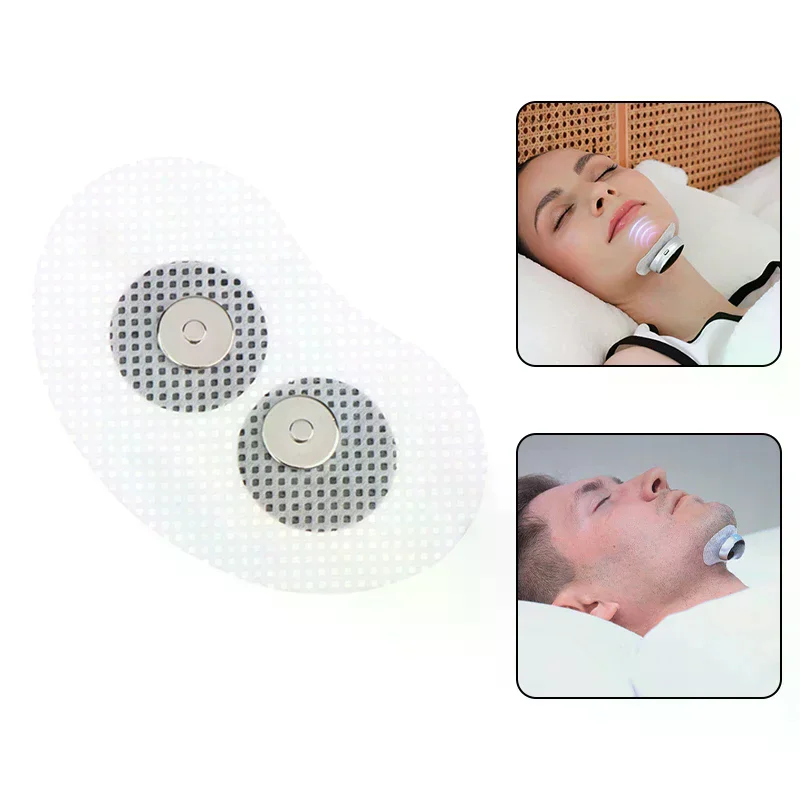 

Magnetic Snap Gel Electrodes Pad For Smart Anti Sleep Stop Snoring Device For Chin Throat Snore Reducing Aids Sticker