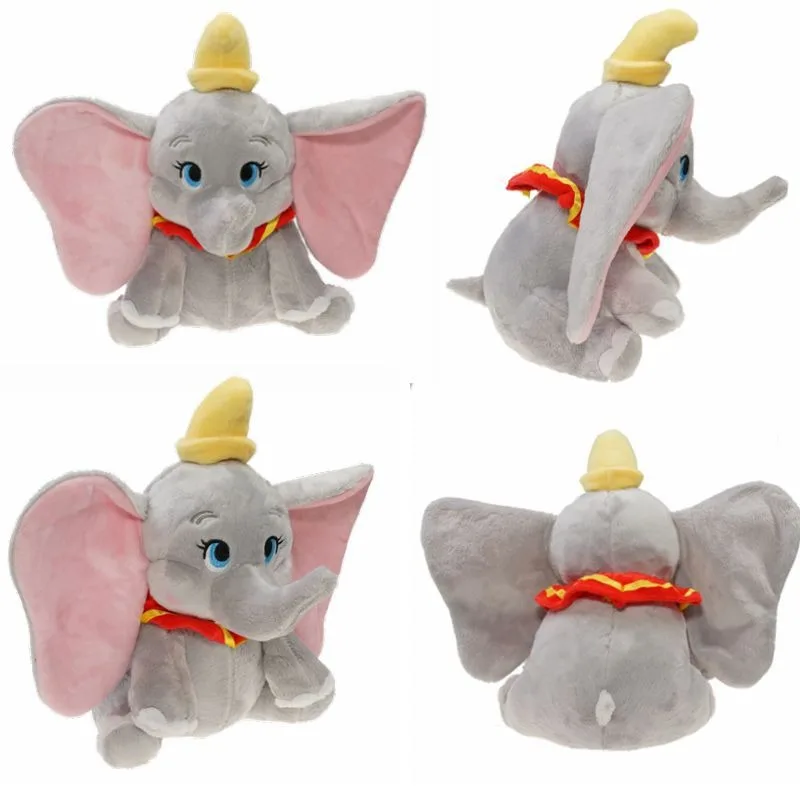 Película de dibujos animados de Disney, muñecos de peluche Dumbo, juguetes para bebé, elefante volador, Animal Dumbo, juguetes de peluche suaves, regalos de Navidad para chico, regalo de cumpleaños