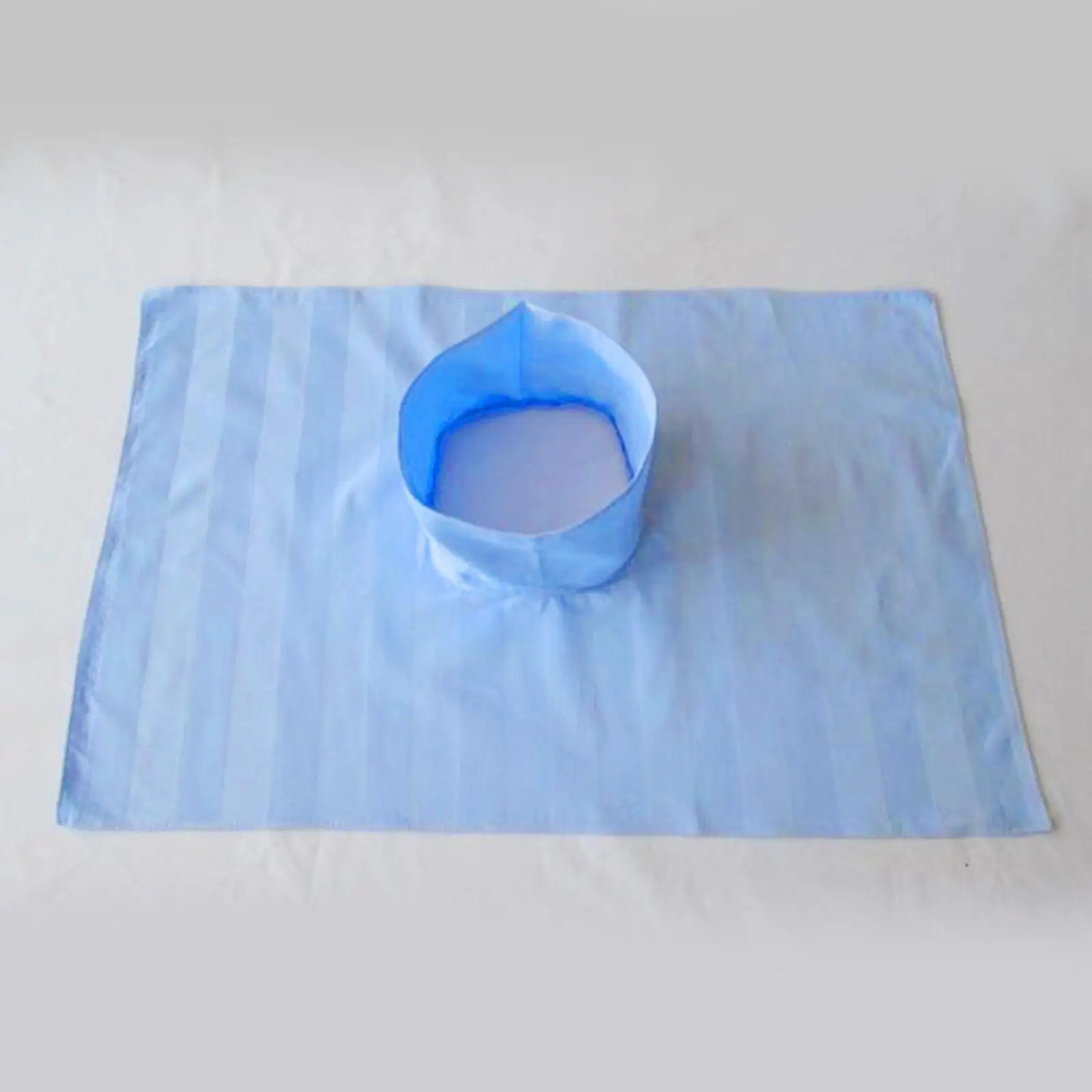 Confortável protetor de mesa de spa massagem capa de cama respirável buraco de rosto cetim listra folha lavável para uso em salão de beleza