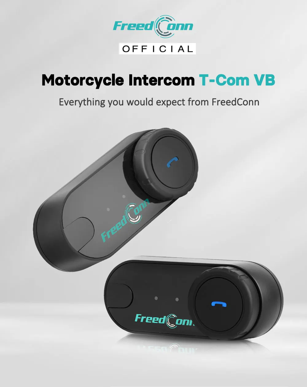 Freedconn Helm Bluetooth Headset Gruppe Motorrad Intercom Kopfhörer FM Musik Teilen Intercomunicador bis zu 6 Fahrer T Com VB – Detail 3