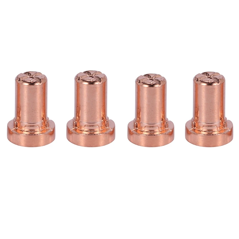 500Pcs Red Copper Extended Long Plasma Cutter Tip Electrodes Nozzles Consumable For Pt31 Lg40 40A Cutting Welder Torch